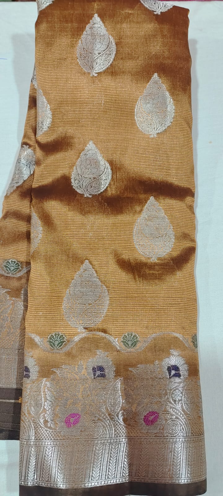 POP2008 Snuff Banarasi silk saree online