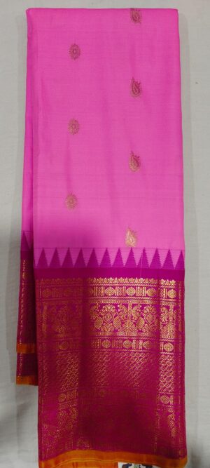 BOB1001 Pink  pattu sarees online