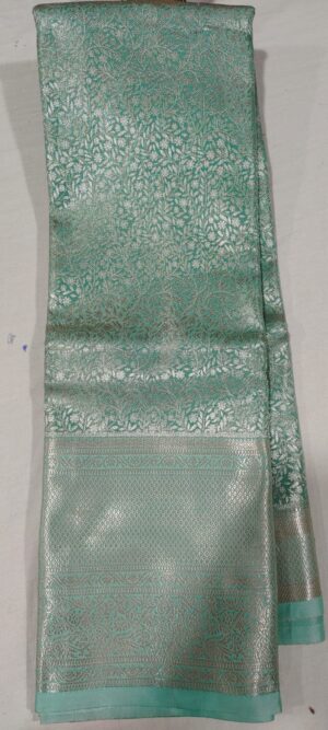 FOF1013 Sea green pattu saree online