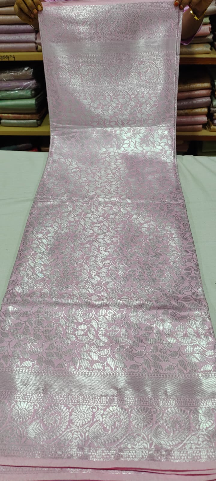 TT1001 Baby pink silk saree online