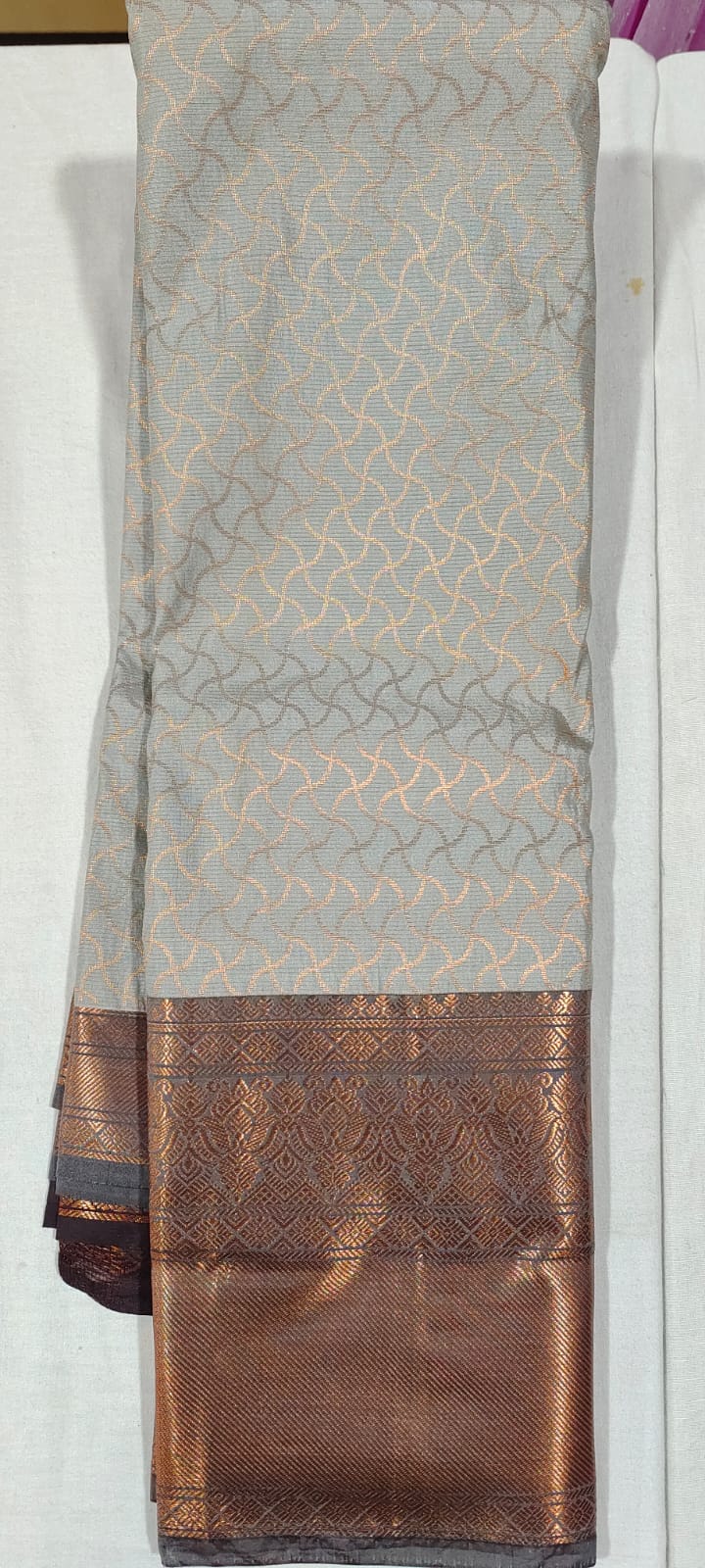 EE2005 Grey pattu saree online at Hyderabad Bangalore