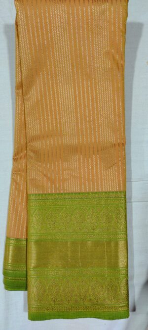 EE2007 sandal colour pattu saree online at Hyderabad Bangalore in contrast green border