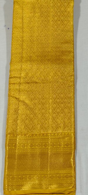 LL2004 Gold kanchipuram wedding Silk saree Online at Hyderabad Bangalore