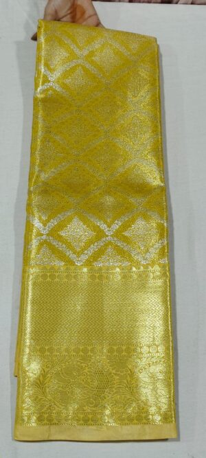LL2022 Gold kanchi pattu saree online at Hyderabad Bangalore