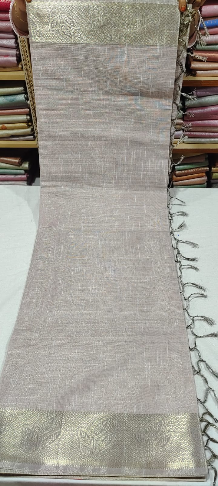 PP3006 Ash Silk Saree online at Hyderabad Bangalore