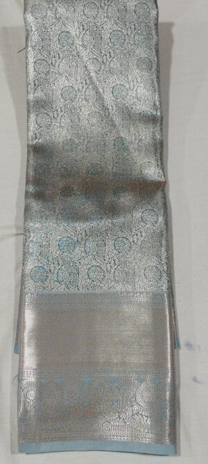 HH1009 Ananda blue kanchi pattu saree online at Hyderabad Bangalore