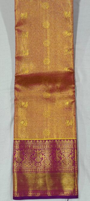 NN1003 Kanchi maroon kanchipuram wedding silk saree online at Hyderabad Bangalore in contrast magenta border