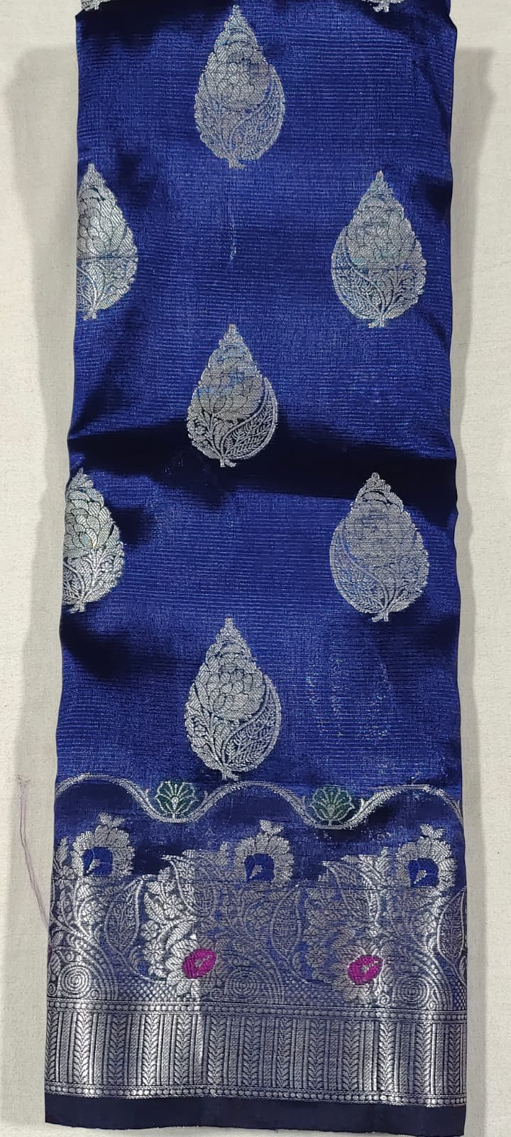 PP3017 Royal blue banarasi silk saree online at Hyderabad Bangalore