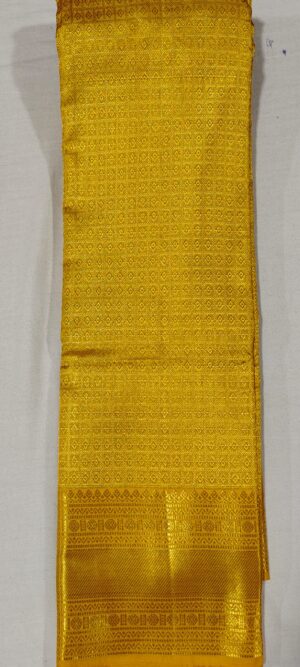 NN1006 Gold kanchipuram wedding silk saree online at Hyderabad Bangalore