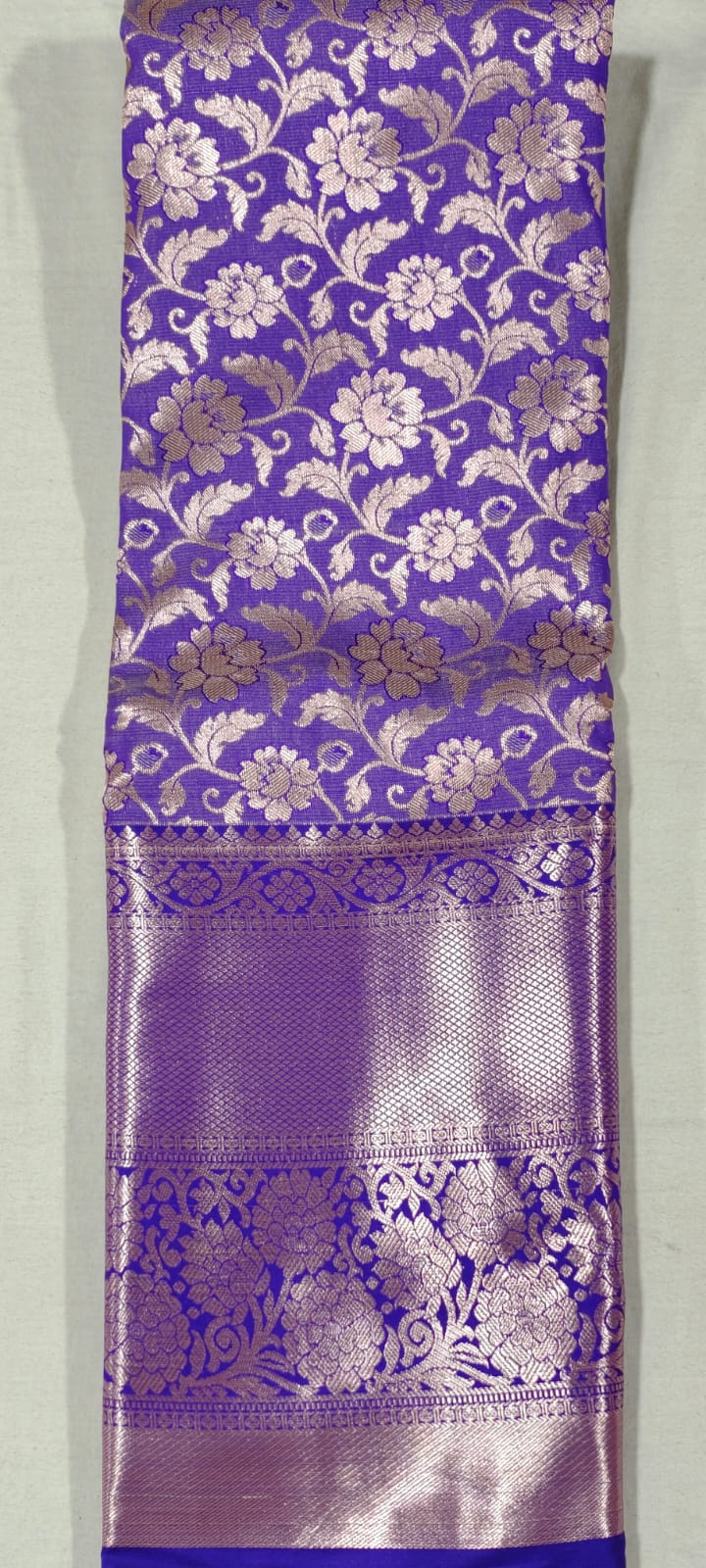 EE2020 Blue kanchi pattu saree online at Hyderabad Bangalore